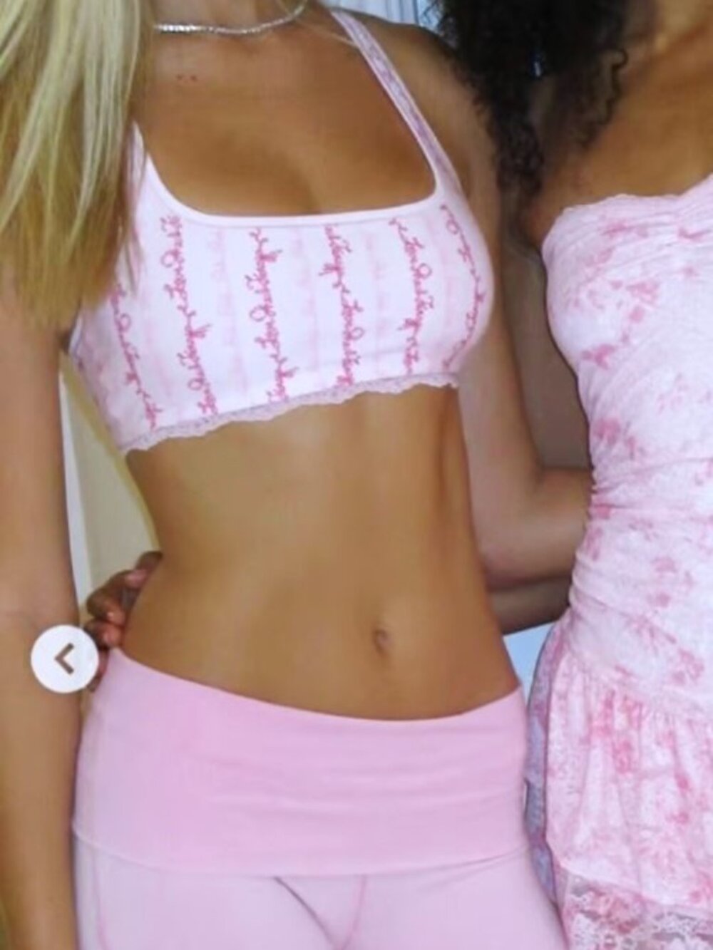 PINK x LoveShackFancy Cotton Racerback Bralette LARGE fits 36C, 36D, 38B, 38C - Picture 12 of 13